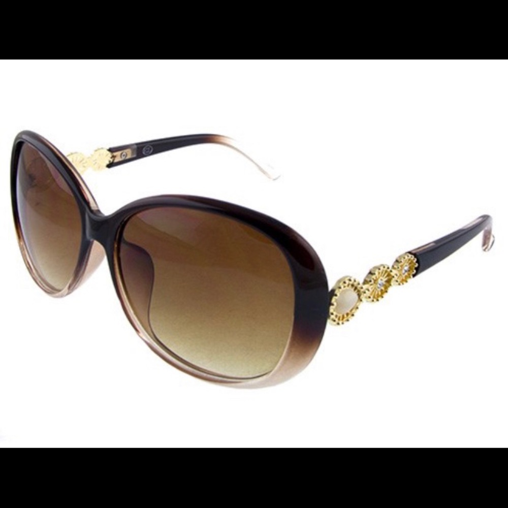 Round Ombre Sunnies - Brown